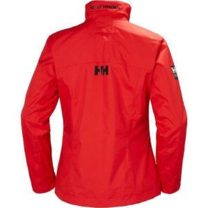 2021 Helly Hansen Dames Mid Lay Crew Jacket Alert Red 30317